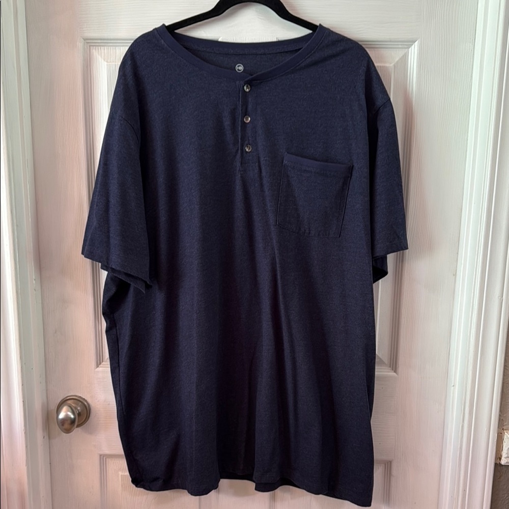 Blue Short Sleeve Tee Relaxed Fit